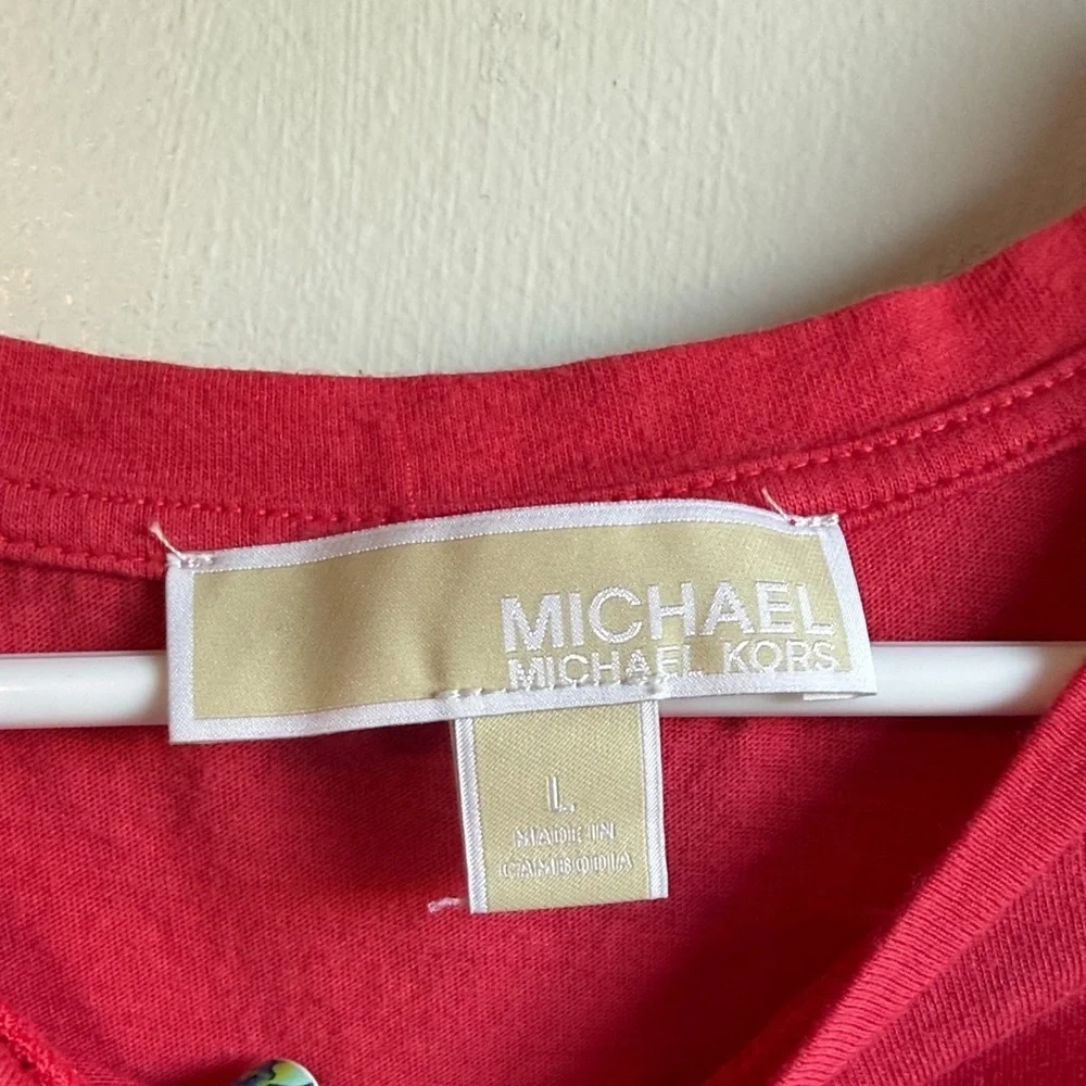 Michael Kors Vibrant Red Top